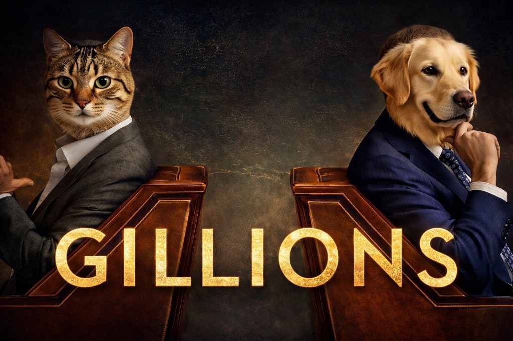 Cat and Dog in suits - Gillions